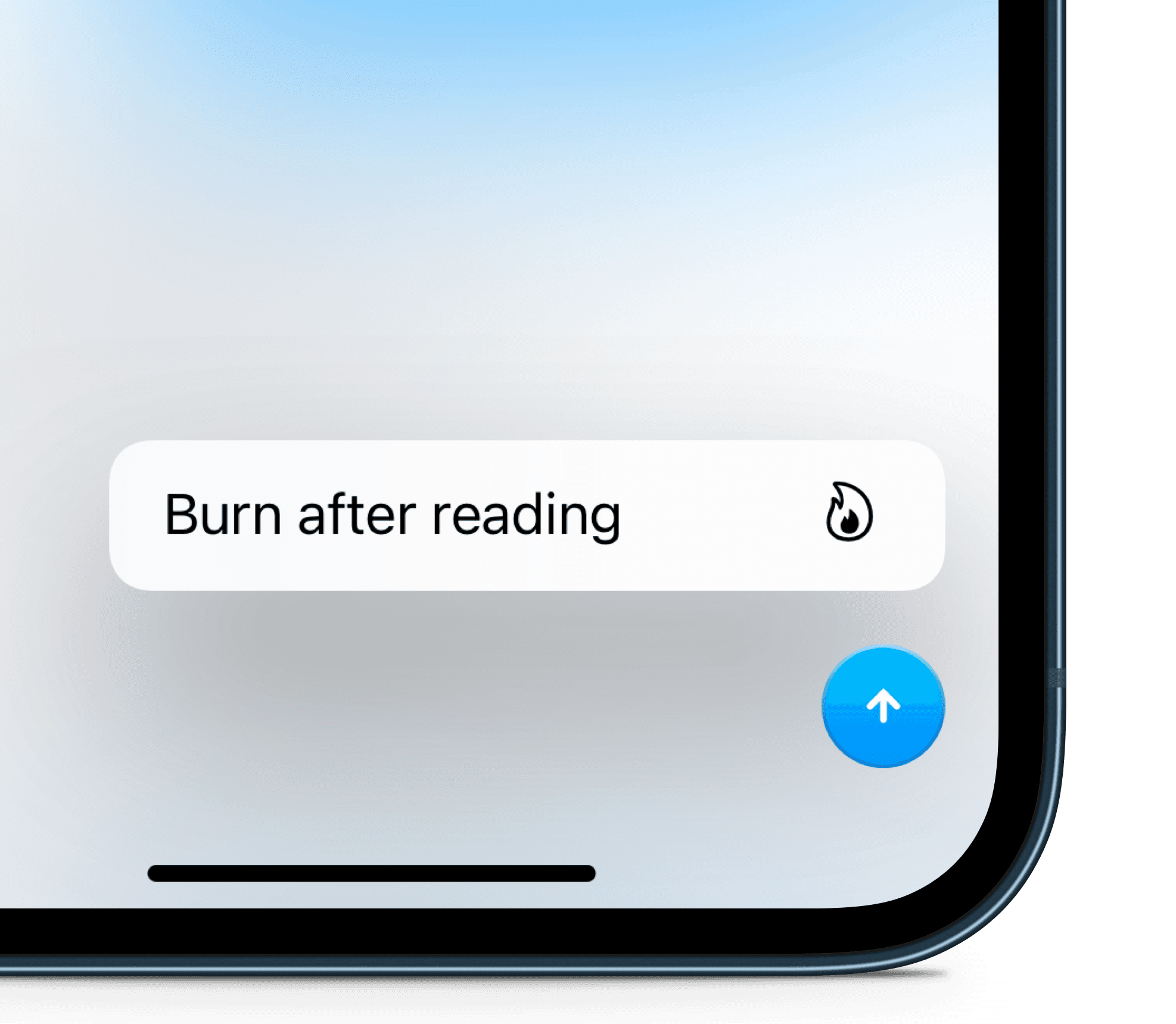 Send messages to be viewed once